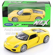 2013 Porsche 918 Spyder Hard Top 124 Scale Diecast Model Welly -yellow W Box 2013 Porsche 918 Spyder Hard Top 124 Scale Diecast Model Welly -yellow W Box