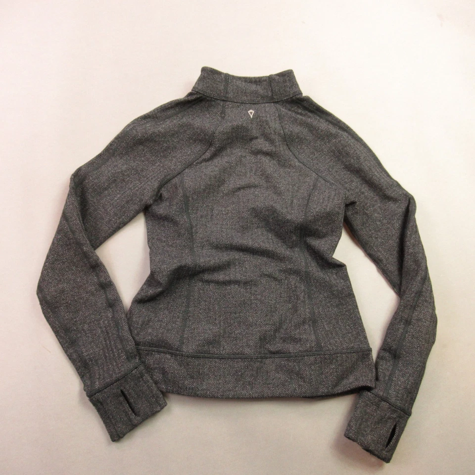 Ivivva Lululemon Jacket Girls 12 Gray Long Sleeve Full Zip Casual Pockets - Image 4 of 4