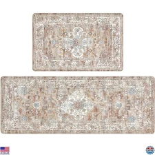 Pauwer Anti Fatigue Kitchen Mat Set of 2 Non Slip Kitchen Mats for Floor Premium