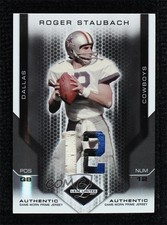 2007 Leaf Limited Threads Jersey Number Prime 5/12 Roger Staubach #182 HOF 1q7