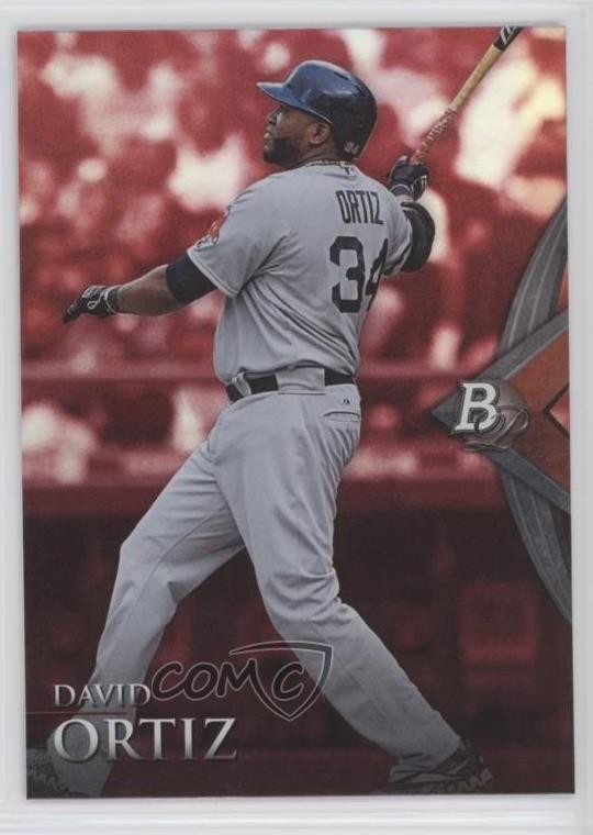 2014 Bowman Platinum Ruby David Ortiz #71 HOF 0s3