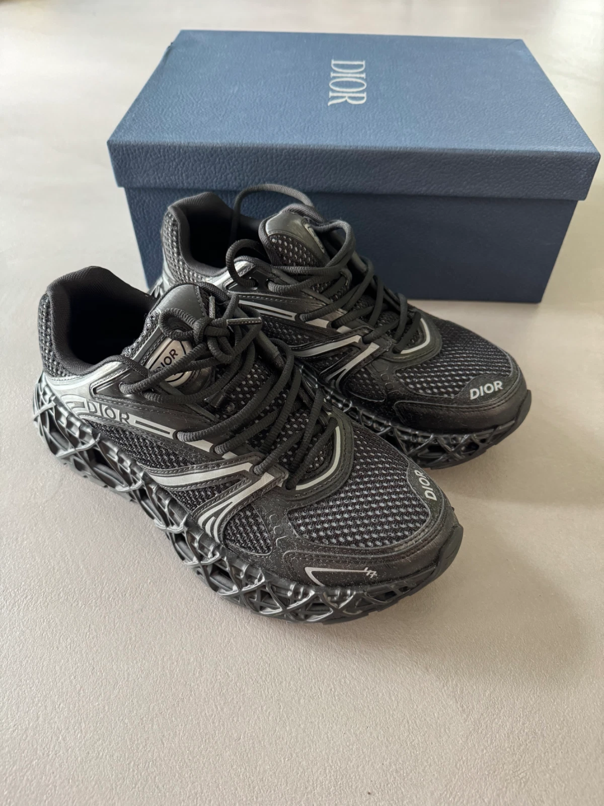 Dior — Dior B35 NXXT Technical Fabric/Mesh Sneakers, Made in Italy, Size 8 UK, 42 EU