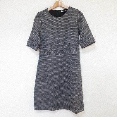 iBLUES All-Over Print Knit Dress, Size 38, Gray, Black, Pink Women USED