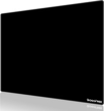 Glass Gaming Mouse Pad, Tempered Glass, 15.7x11.8 Inch, Black, FPS RTS Control