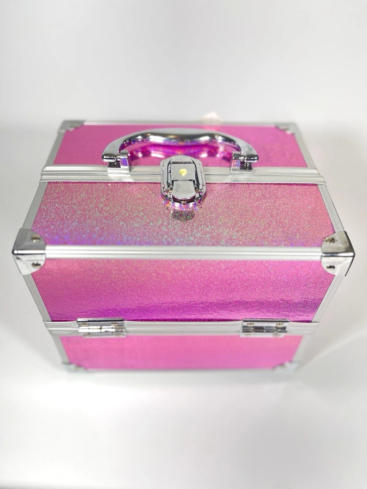 Pink Caboodle Makeup Train Case Jewelry Box Cosmetic Organizer