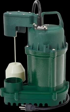 Zoeller 1/3 HP Cast Iron Submersible Sump Pump - Green (1073-0001)