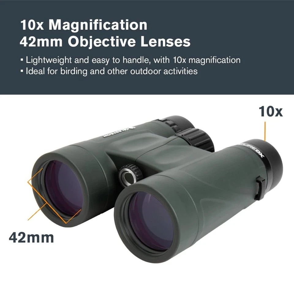 - Nature DX 10x42 Binoculars – Ideal for Birding and Outdoors – 42mm Objectiv... - Image 2 of 4