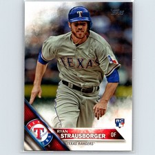 2016 Topps Ryan Strausborger Rookie #575 Texas Rangers