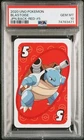 Pokemon Blastoise Uno Japanese Back Red #5 PSA 10 Gem Mint