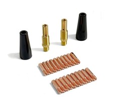 24PCS Flux Core Gasless Nozzle Welding Kit Flux Core Gasless Nozzle Tips MIG