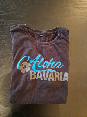 Aloha Bavaria Shirt L Hibiskus Bayern Oktoberfest Tracht ersatz