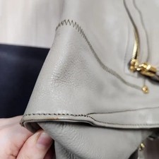 Anna Sui Genuine Leather Tote Bag Brown 35cm Unused Pre-owned