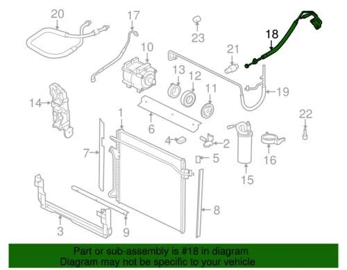 Línea de refrigerante aire acondicionado Ranger original Ford 2001-2011 AL5Z-19D850-A Foto 2 de 2
