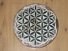Wanddeko Blume des Lebens Wanddekoration aus Holz Mittelalter Esoterik NEU