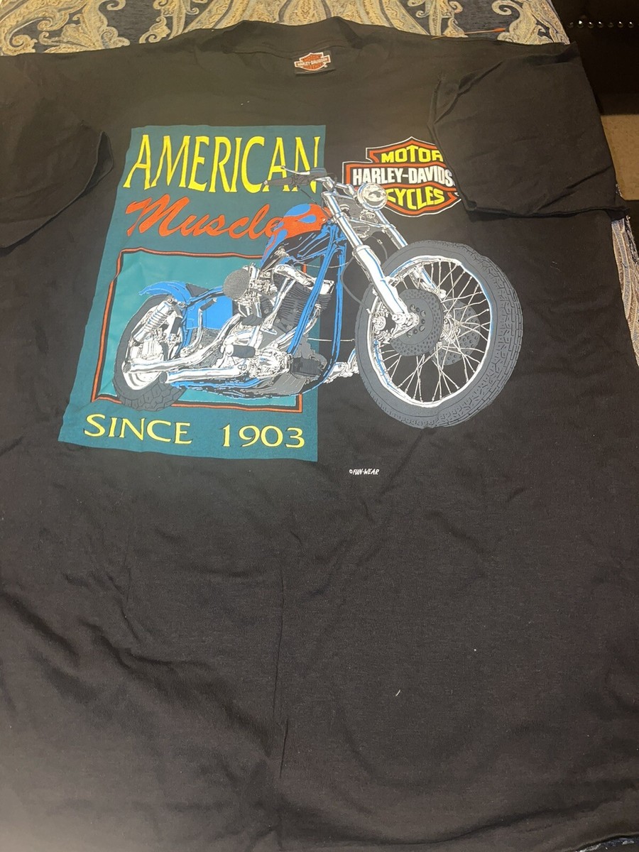 VINTAGE HARLEY DAVIDSON FUN WEAR double sided SHIRT XL USA