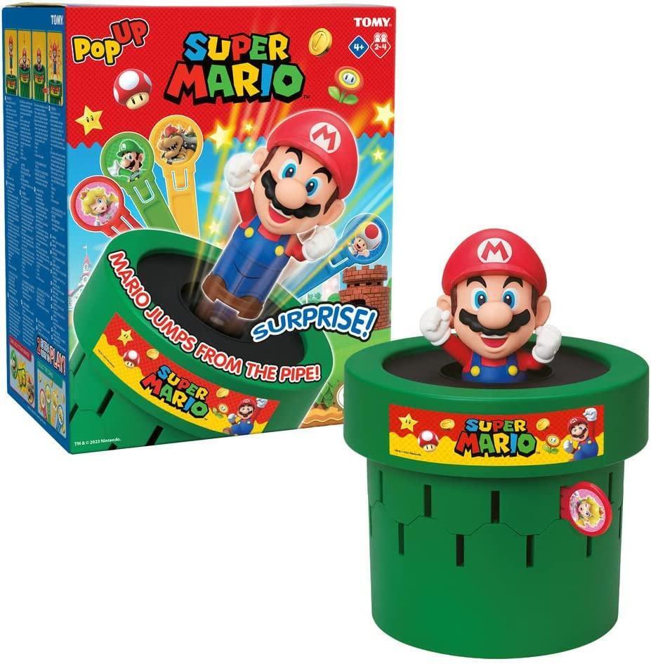 Pop Up Super Mario Family and Preschool Kids Board Game, 2-4 Players,  Suitable for Boys & Girls Ages 4+