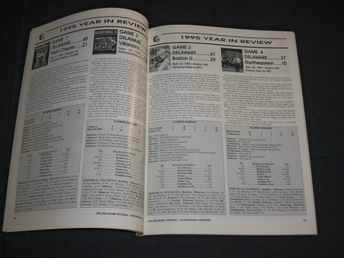 1996 UNIVERSITY OF DELAWARE FOOTBALL MEDIA GUIDE - J 3856 - Picture 3 of 4