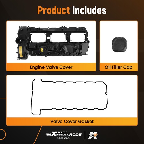 Valve Cover & Gasket Cap for BMW N55 135i 335i 535i 640i 740i X3 X5 11127570292 - Picture 8 of 13