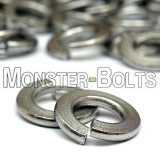 1/4" Standard (SAE) Stainless Steel Split Lock (Spring) Washers - US Inch 18-8