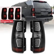 2007-2014 for Chevy Suburban Tahoe LED Rear Tail Lights Lamps Sequential Signal