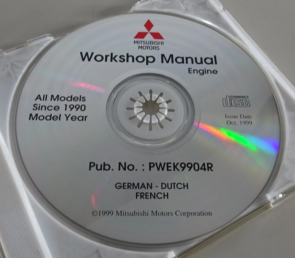 Manual de Taller De CD Mitsubishi Motores Todos Modelos Desde 1990 Stand 10/1999 - Imagen 2 de 2