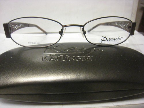 PANACHE EYEGLASS FRAMES Style ELOQUENCE in BROWN Sz 52-18-140 free CASE