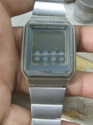 USED CASIO (1554) VDB-2110 HOTBIZ TOUCH SEREEN DIGITAL WATCH FOR PARTS & REPAIR@