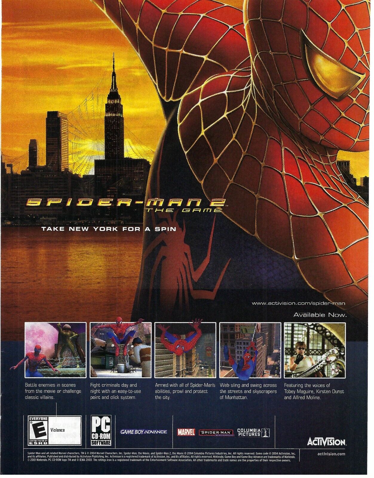 Spider-Man 2 The Game PC 2004 Marvel Activision Video Game Collectible CIB  47875325814