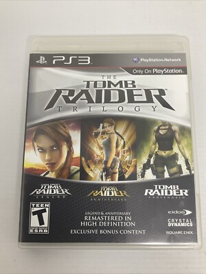 Tomb Raider: Trilogy (Sony PlayStation 3 2011) PS3 Complete CIB Tested - MINT!