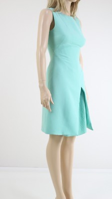 knee length dresses for ladies Rent Karen Millen Green Cutwork Volume Sleeve Woven Mini Dress main image 1