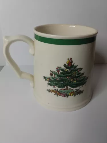 Vintage Spode Christmas Tree Tankard Mug S3324-C England Cup Tapered 