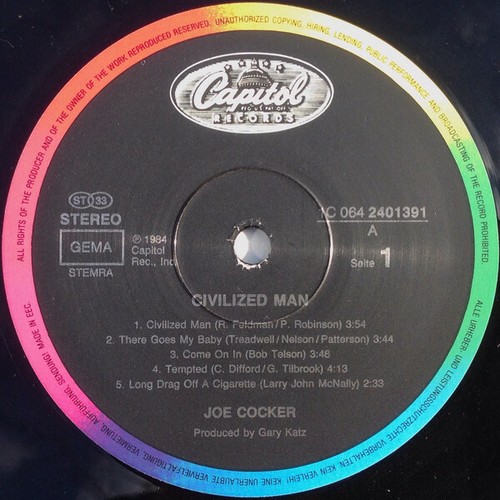 Joe Cocker Civilized Man LP Album Vinyl Schallplatte 207918 - Bild 3 von 4