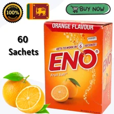 Eno Natural Fruit Salt Antacid Powder - Orange Flavor (60x5g Sachets)