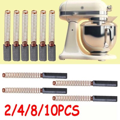 2/4/8/10*For American KitchenAid Egg Beater Dough Mixer Carbon Brushes W10380496