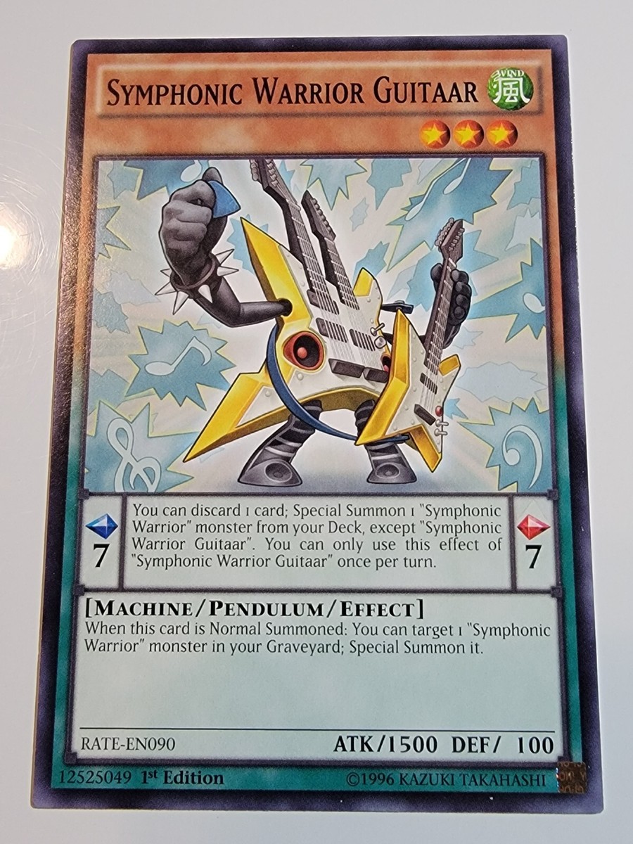 Symphonic Warrior Guitaar RATE-EN090 Common 1st Edition Yugioh Symphonic Warrior Guitaar RATE-EN090 Common 1st Edition Yugioh