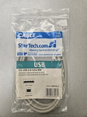 Star Tech USB A-B Cable M/M