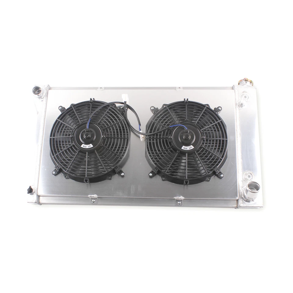 Cubierta de ventiladores eléctricos de radiador de aluminio para Chevrolet C/K/G/P 1967-1979 10 20 30 Foto 4 de 4