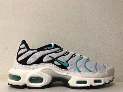 Nike Air Max Plus White Hyper Jade Black 604133-148 Size 11.5