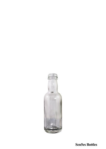 Bouteille miniature en verre spiritueux de haute qualité 5 cl/50 ml avec bouchon noir ou argent - Photo 1 sur 7