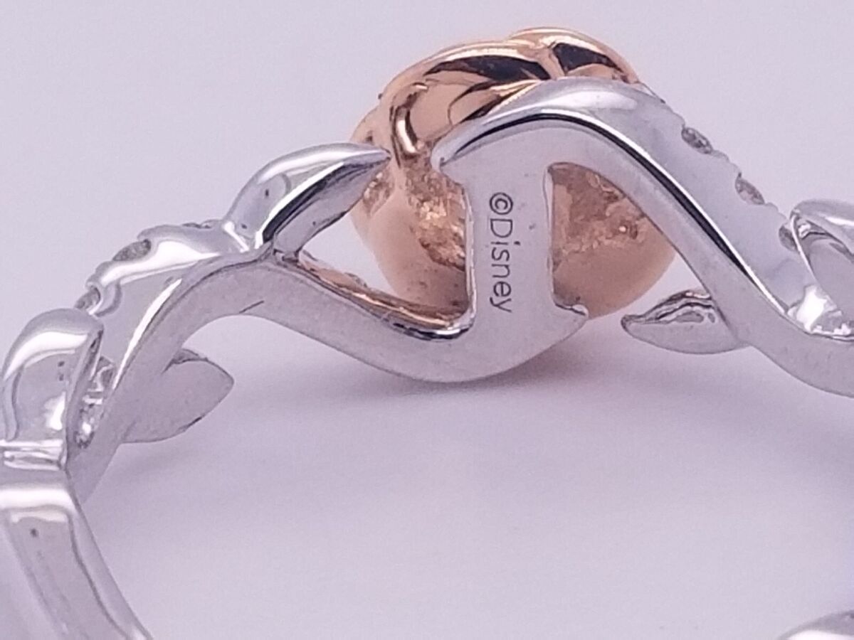 Enchanted Disney Fine Jewelry 14K White Gold and Rose Gold 1 Enchanted Disney Fine Jewelry 14K White Gold and Rose Gold 1