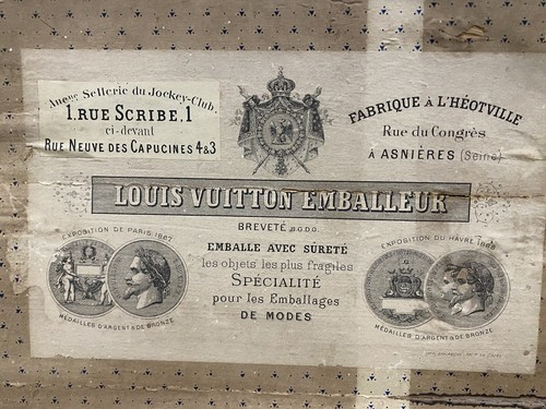 Antique Louis Vuitton Camel Back Trunk Pre Logo - Picture 6 of 19