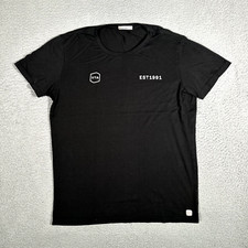Marine Layer Shirt Mens Small Black Supima Cotton Blend Soft Casual Made in USA
