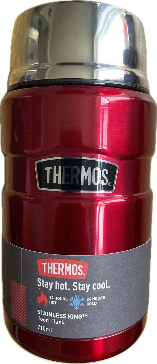 Thermos Food Flask 710ml Red Hot 14H Cold 25H Dishwasher Safe SCRATCHES
