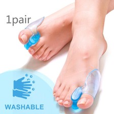 1 Pair Silicone Gel Bunion Toe Corrector Orthotics Straightener Separator Pain  