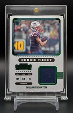 2022 Panini Contenders Ticket Swatches #RTS-TTH Tyquan Thornton RC Rookie Card. rookie card picture
