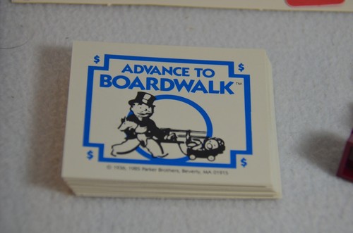 Advance to Boardwalk Vintage Board Game Parker Brothers Monopoly Complete 1985 - Picture 6 of 13