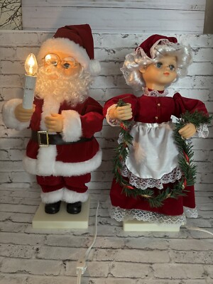 Vintage Kmart Animated Mr And Mrs Claus