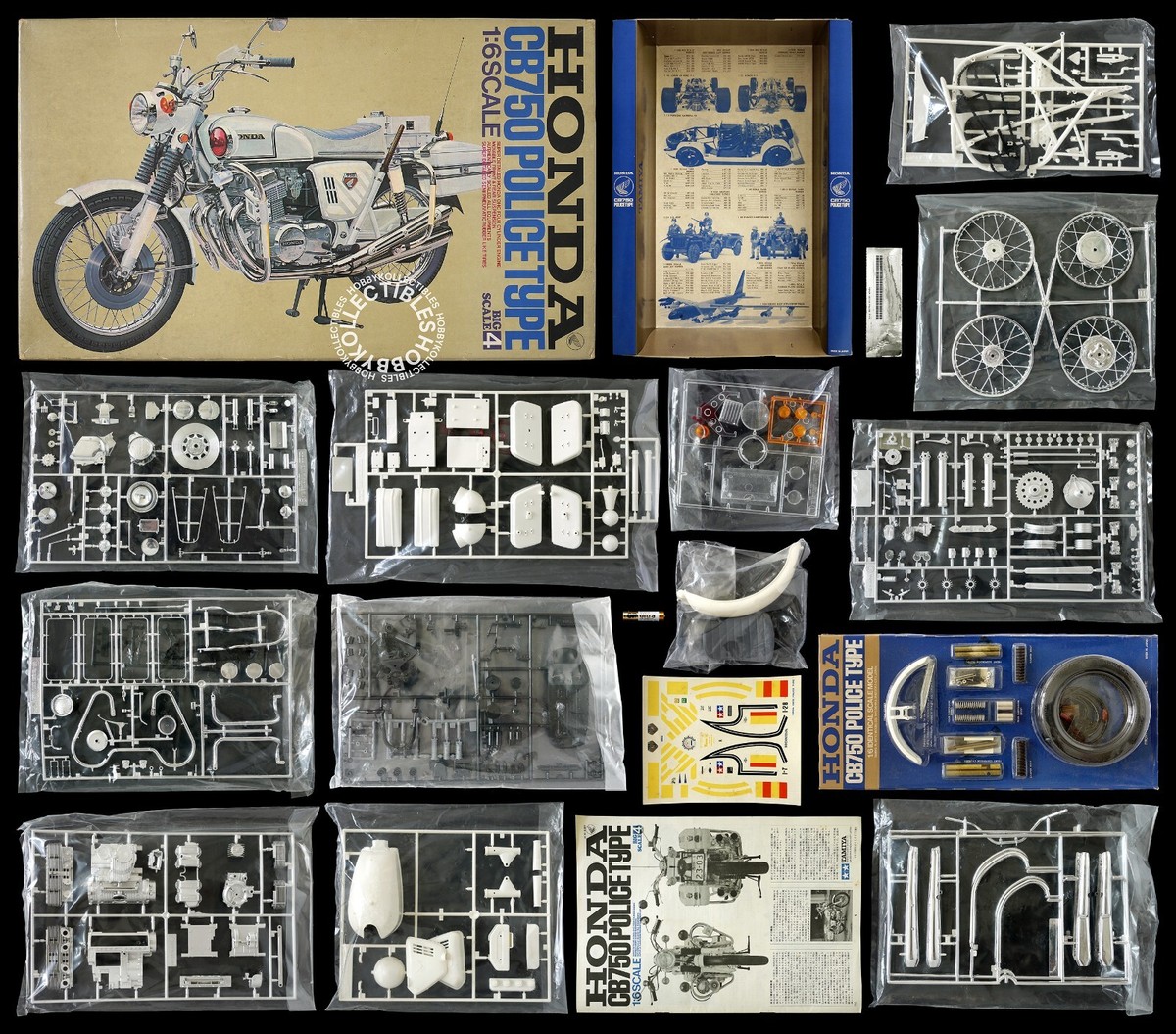 Tamiya 1/6 Honda CB750 Police Type Motorcycle Vintage 1977 Tamiya 1/6 Honda CB750 Police Type Motorcycle Vintage 1977