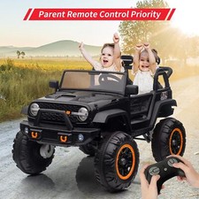 Ride On Toys 2 Seaters with Remote Control Shovel Light Music Spring Suspension