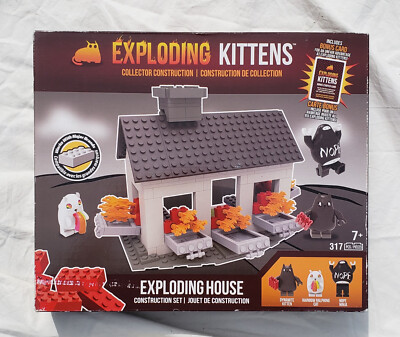 Exploding Kittens Exploding House Construction Set 317pcs New In Box
